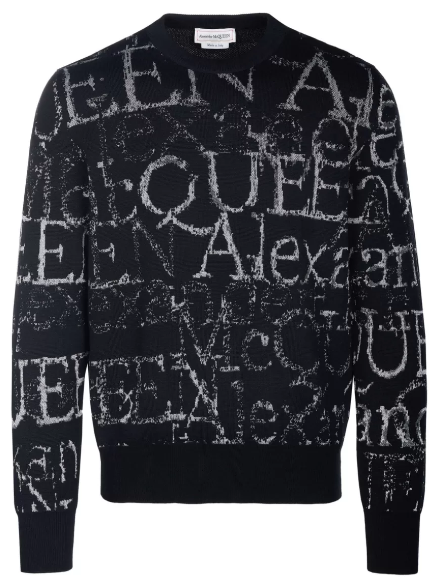 Alexander McQueen Pullover Black-silver Shop