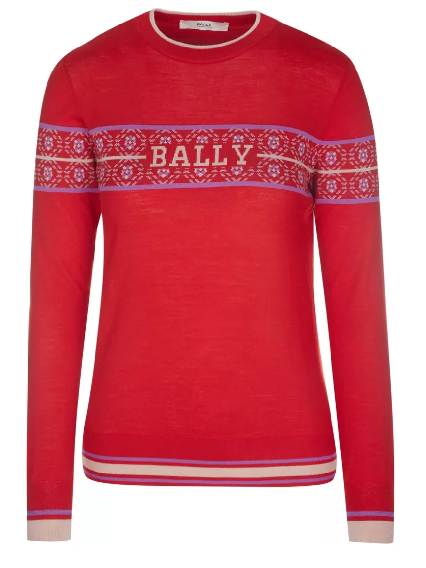 Bally Pullover Red Cheap