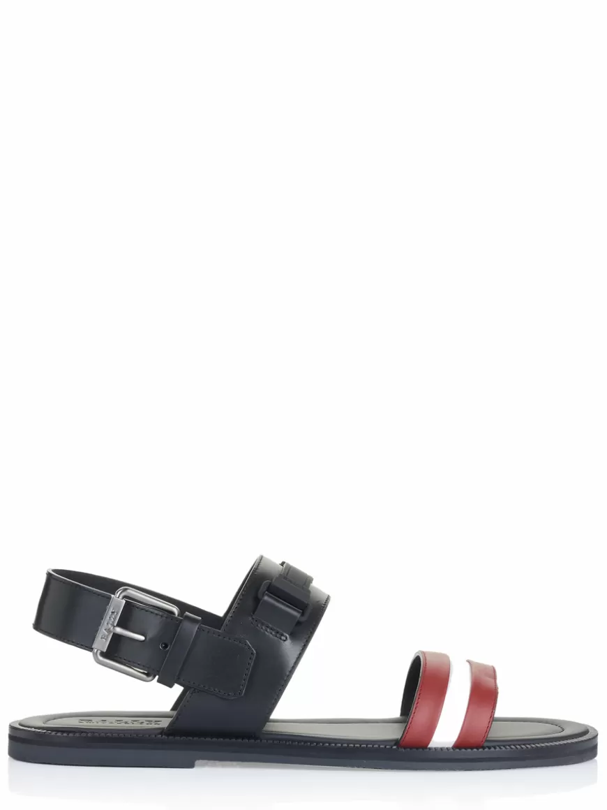 Bally Shoe Black/red Flash Sale