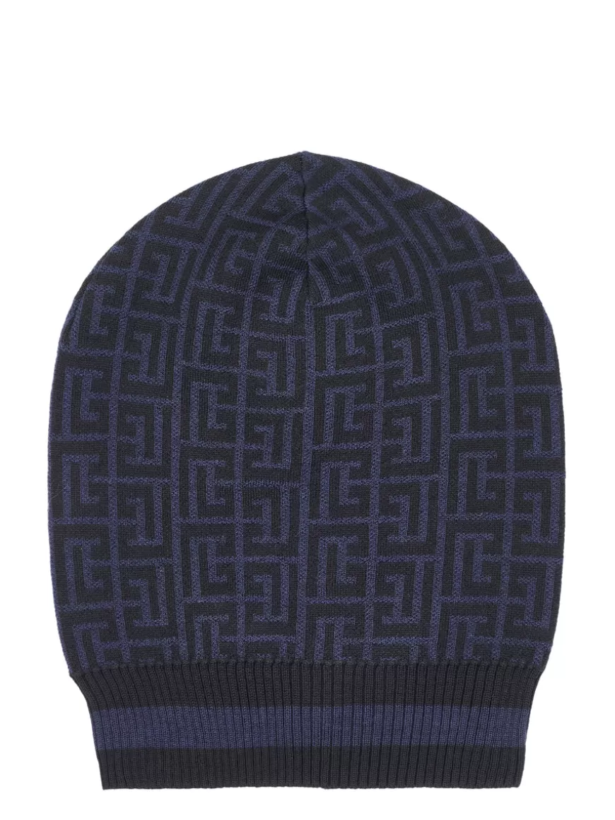 Balmain Beanie dark blue Darkblue Fashion