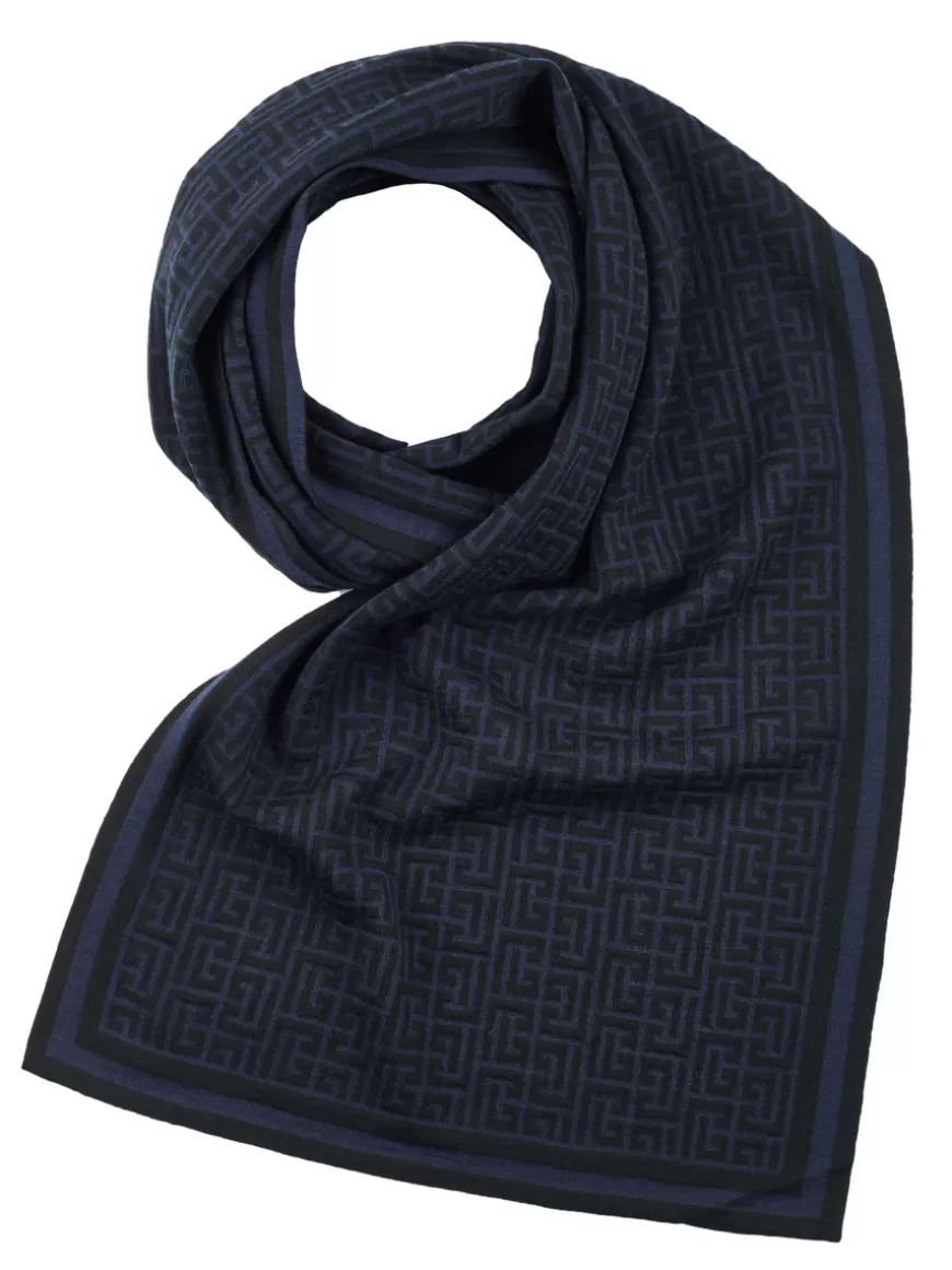 Balmain Scarf dark blue Darkblue Store