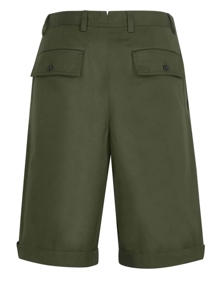 Burberry Shorts Olive Best Sale