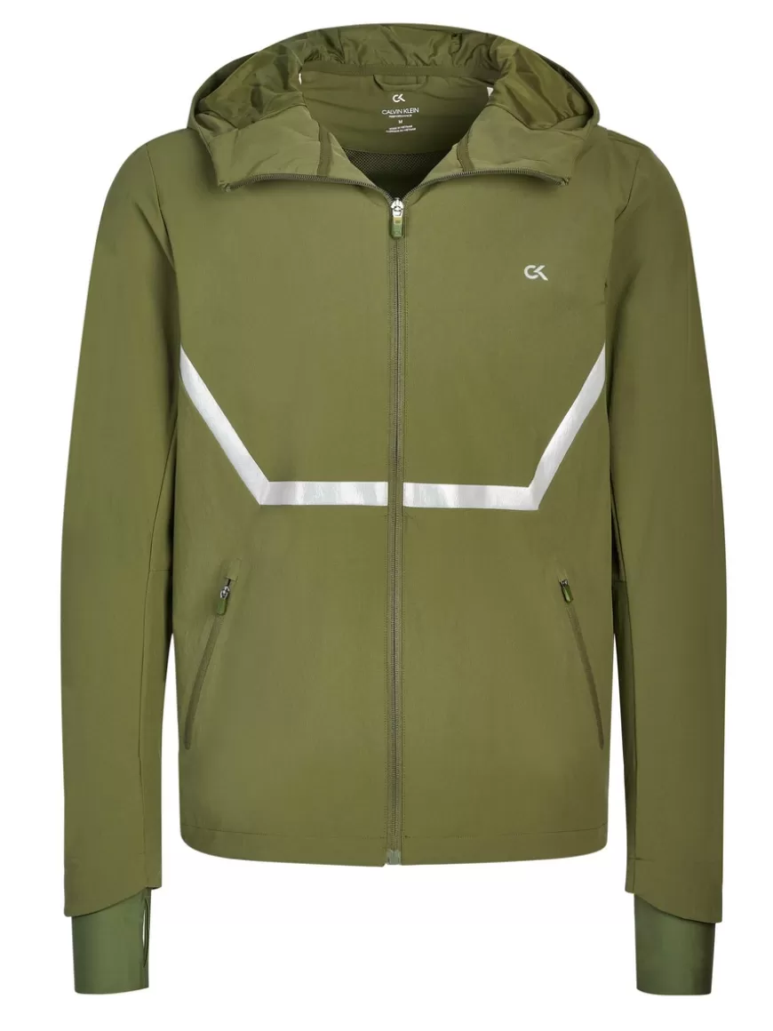 Calvin Klein Performance Jacket Olive Best Sale