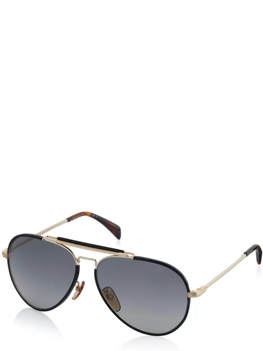 David Beckham Sunglasses Black-gold Sale