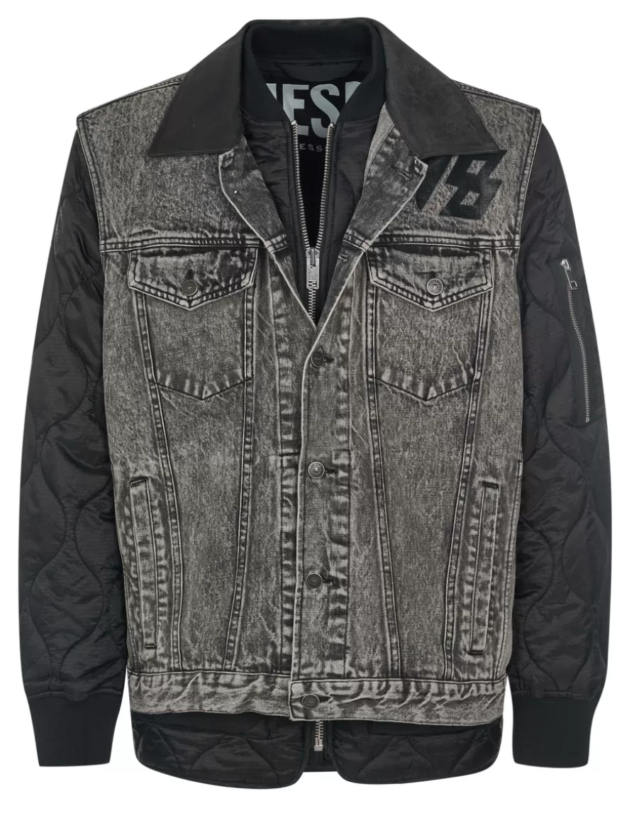 Diesel Jacket Black-grey Fashion