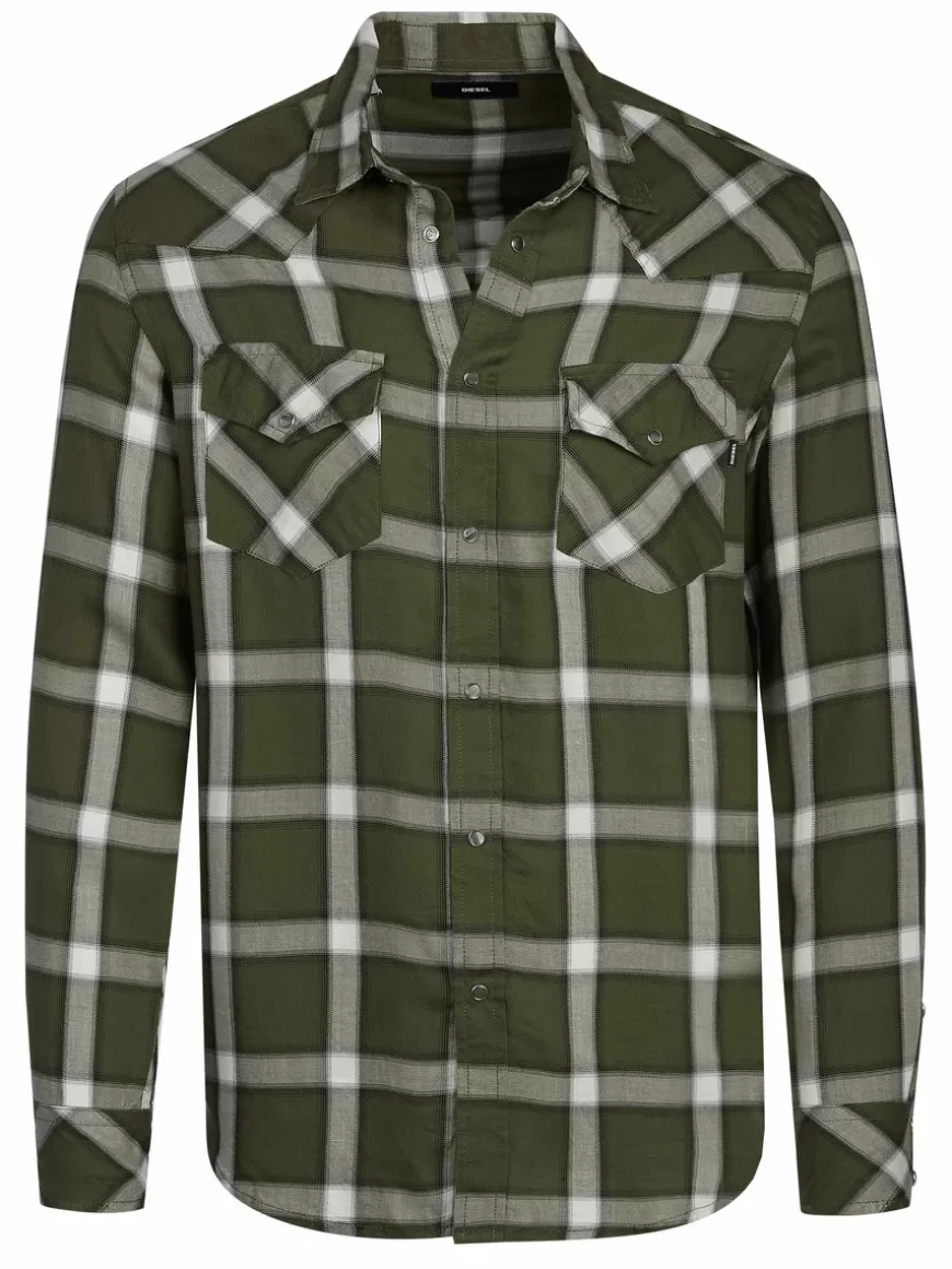 Diesel Shirt Olive Clearance