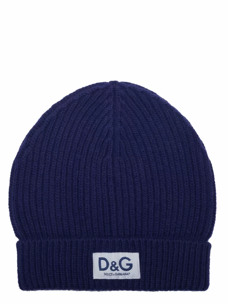 Dolce & Gabbana Beanie Blue Cheap