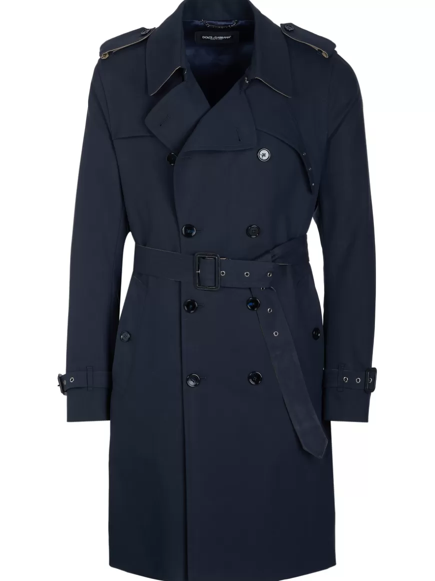 Dolce & Gabbana Coat Navy Clearance