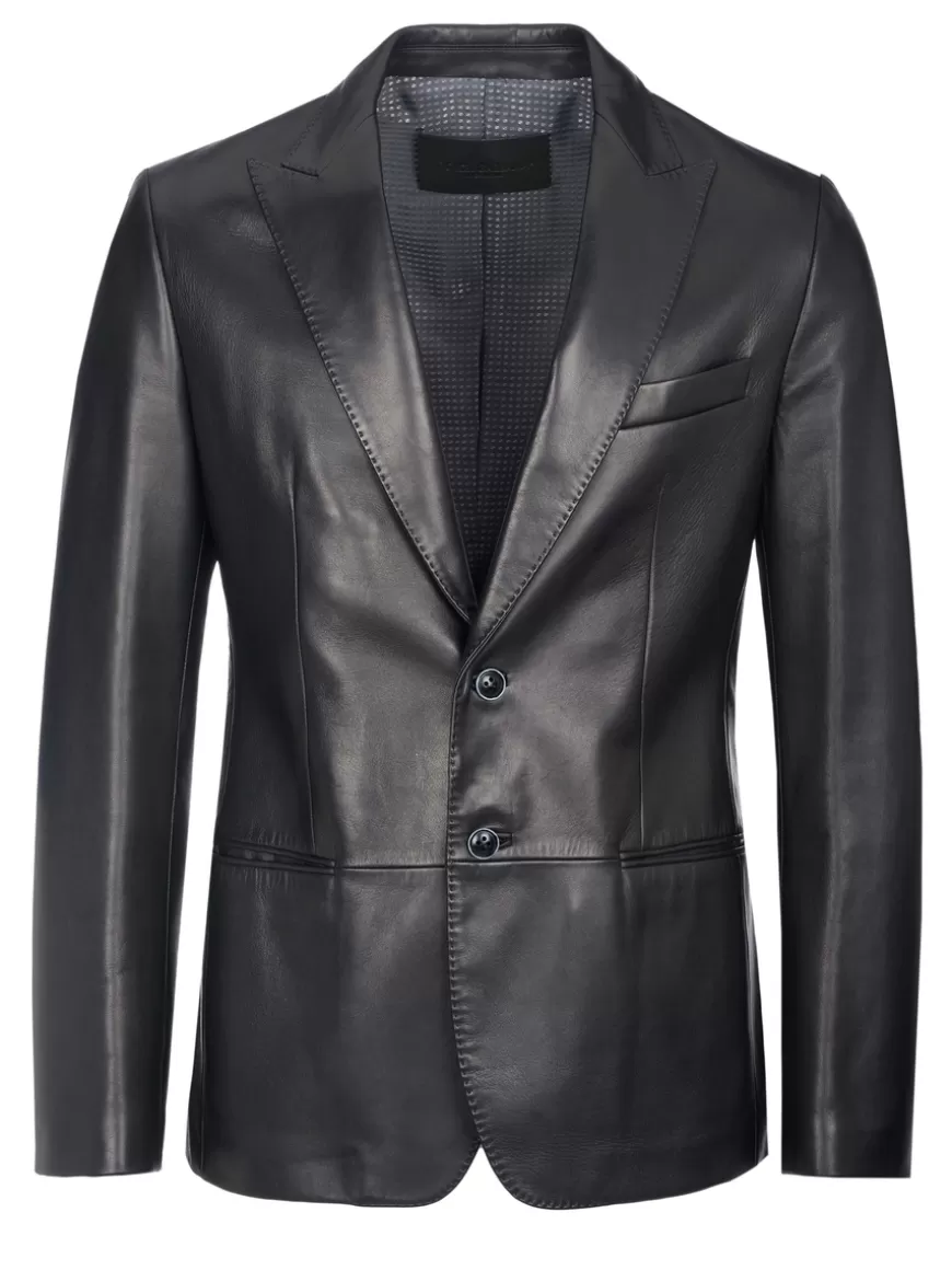 Dolce & Gabbana leather jacket Black Shop