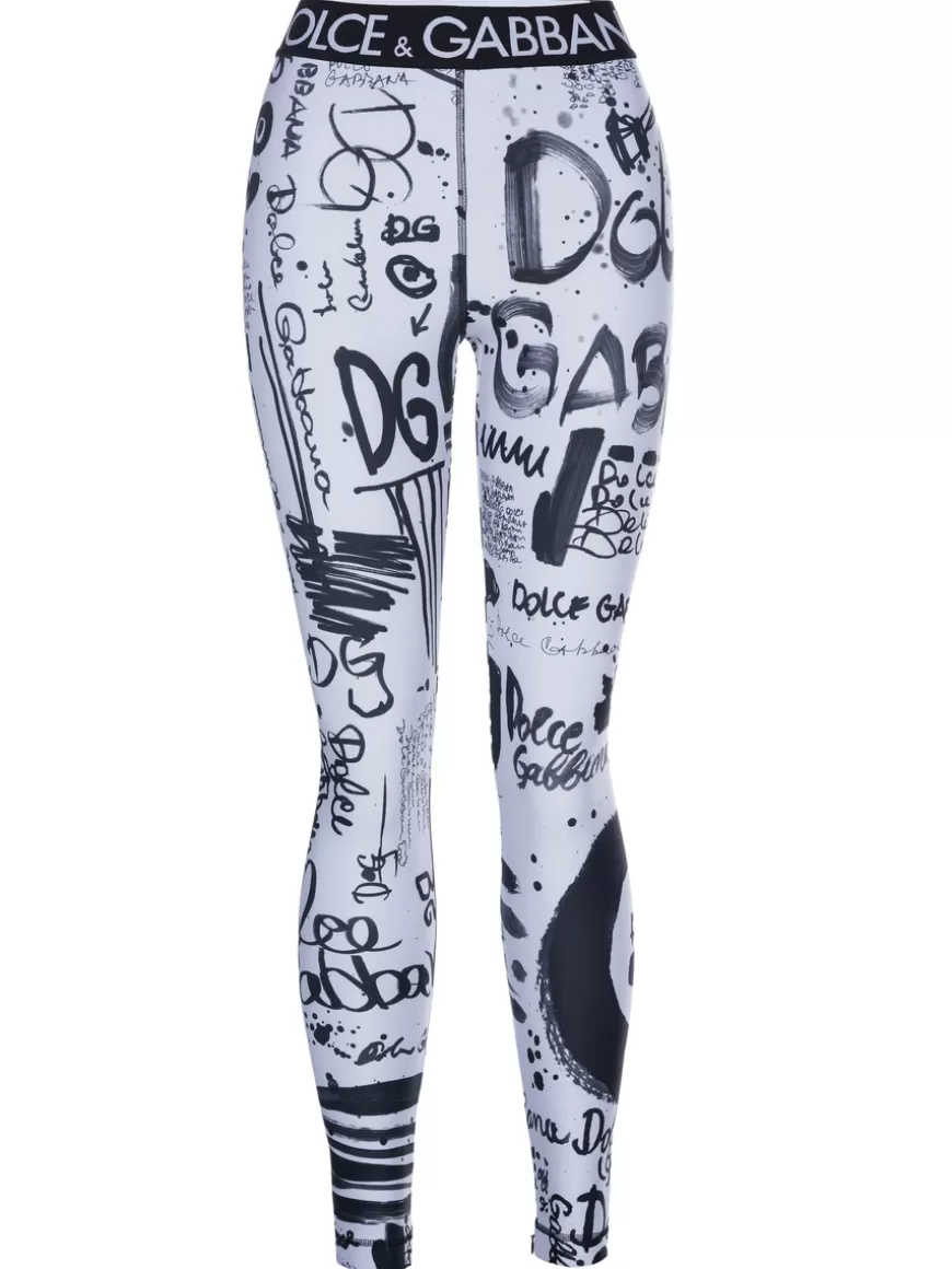 Dolce & Gabbana Pants White-black Best Sale