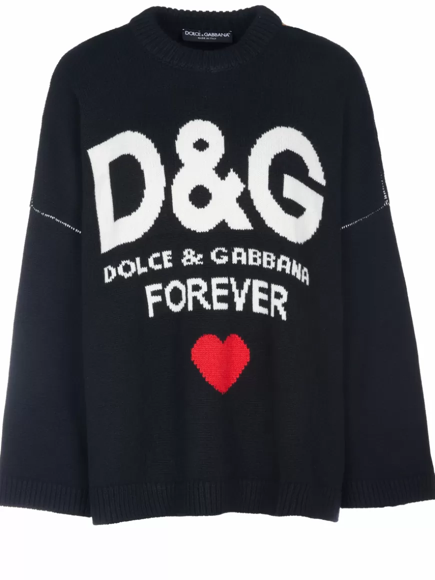 Dolce & Gabbana Pullover Black Flash Sale