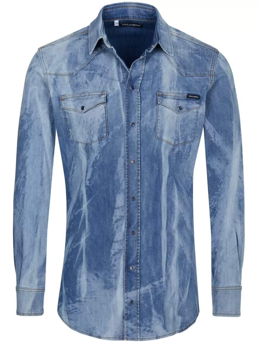 Dolce & Gabbana Shirt Blue Best Sale