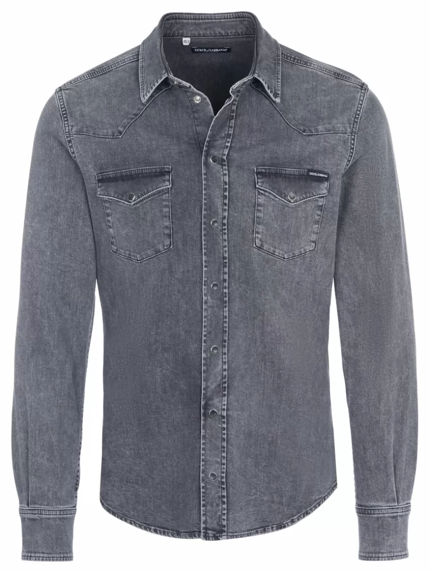 Dolce & Gabbana Shirt dark grey Darkgrey Discount