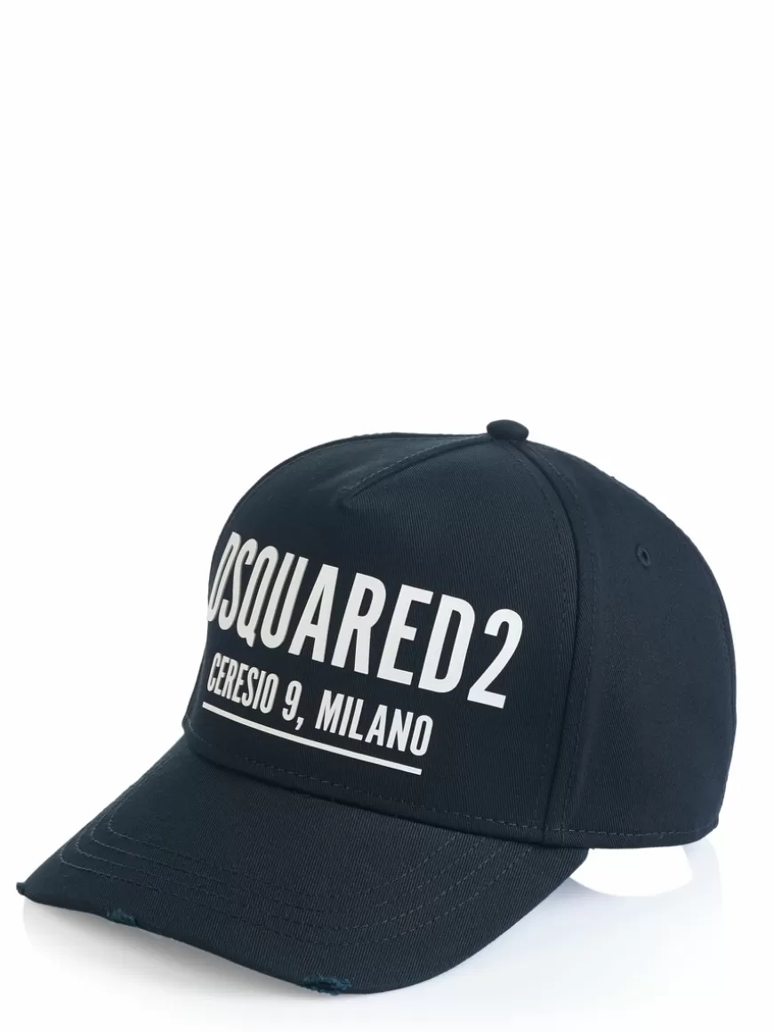 Dsquared2 cap black-white Black&white Online