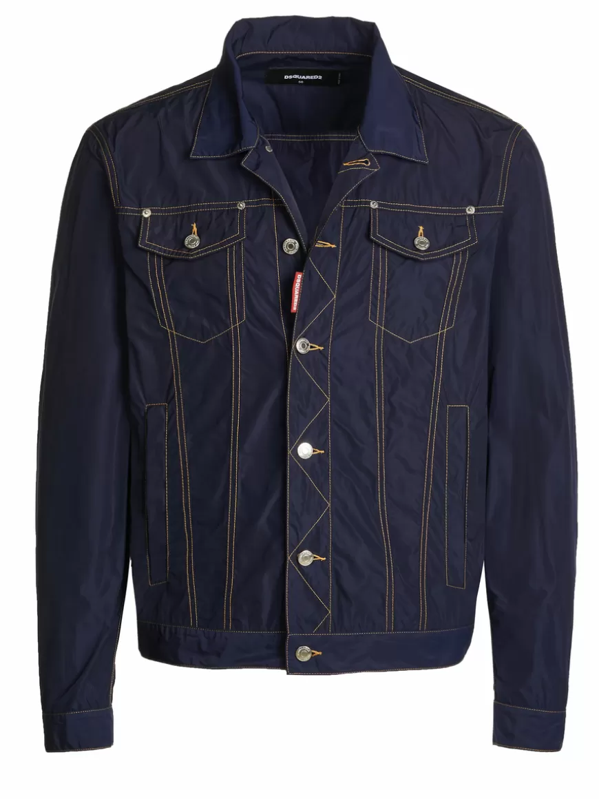 Dsquared2 Jacket Blue Cheap