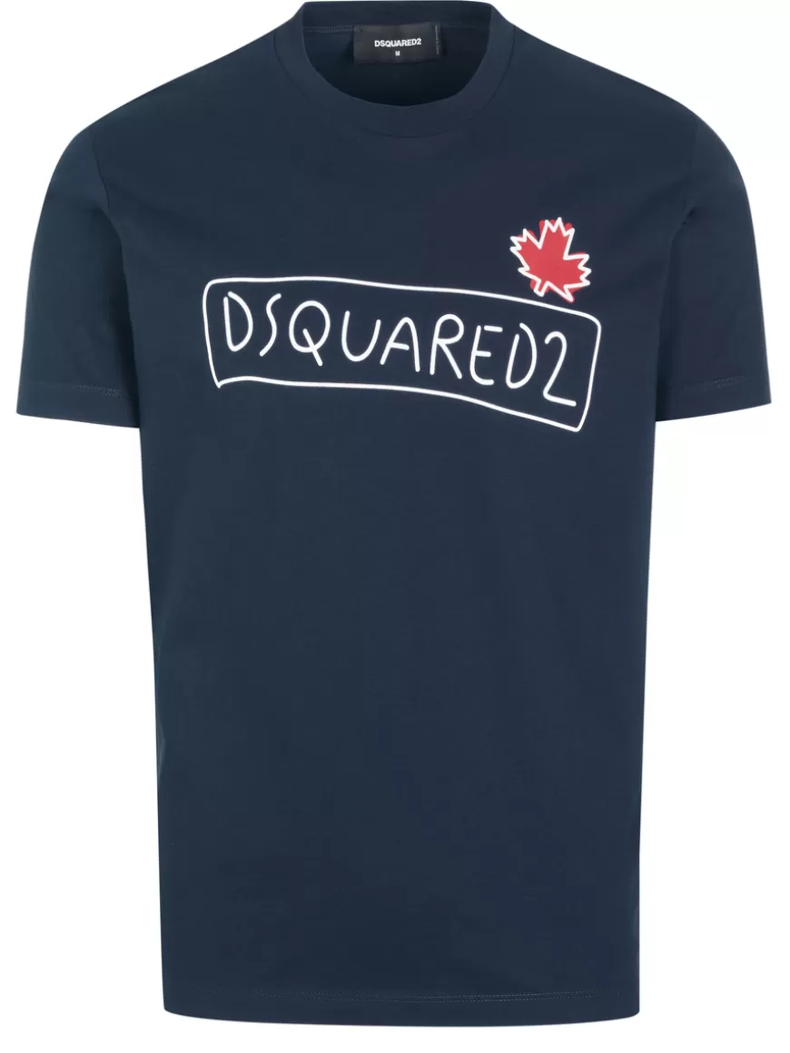 Dsquared2 T-shirt dark blue Darkblue Sale