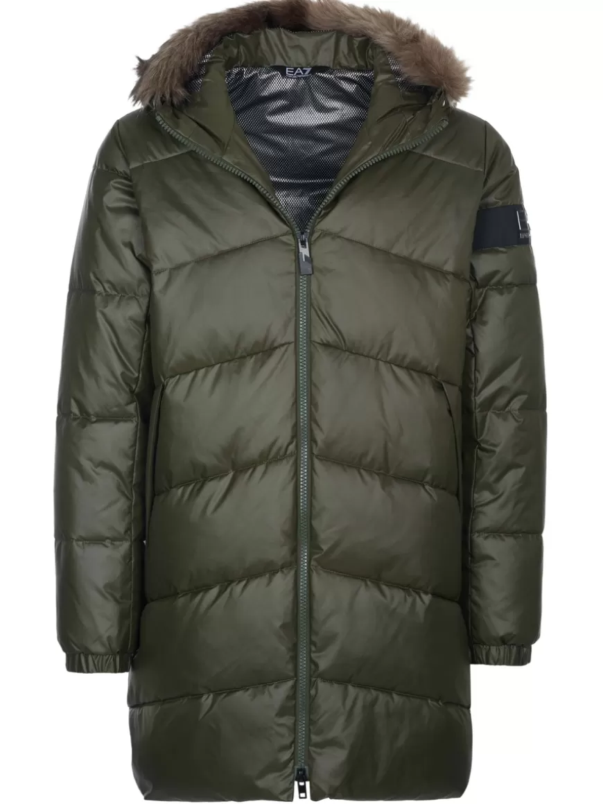 EA7 Emporio Armani Jacket Olive Flash Sale