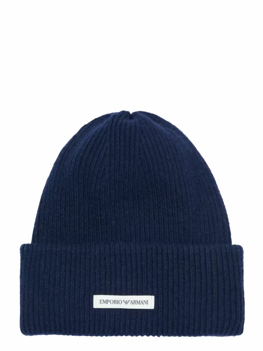 Emporio Armani Beanie Navy Online