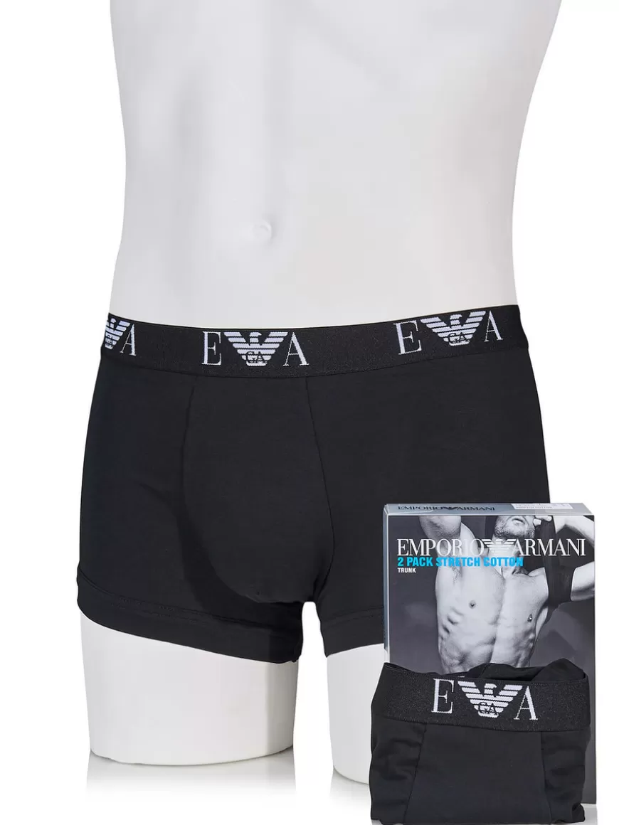 Emporio Armani boxer shorts double pack Black Cheap