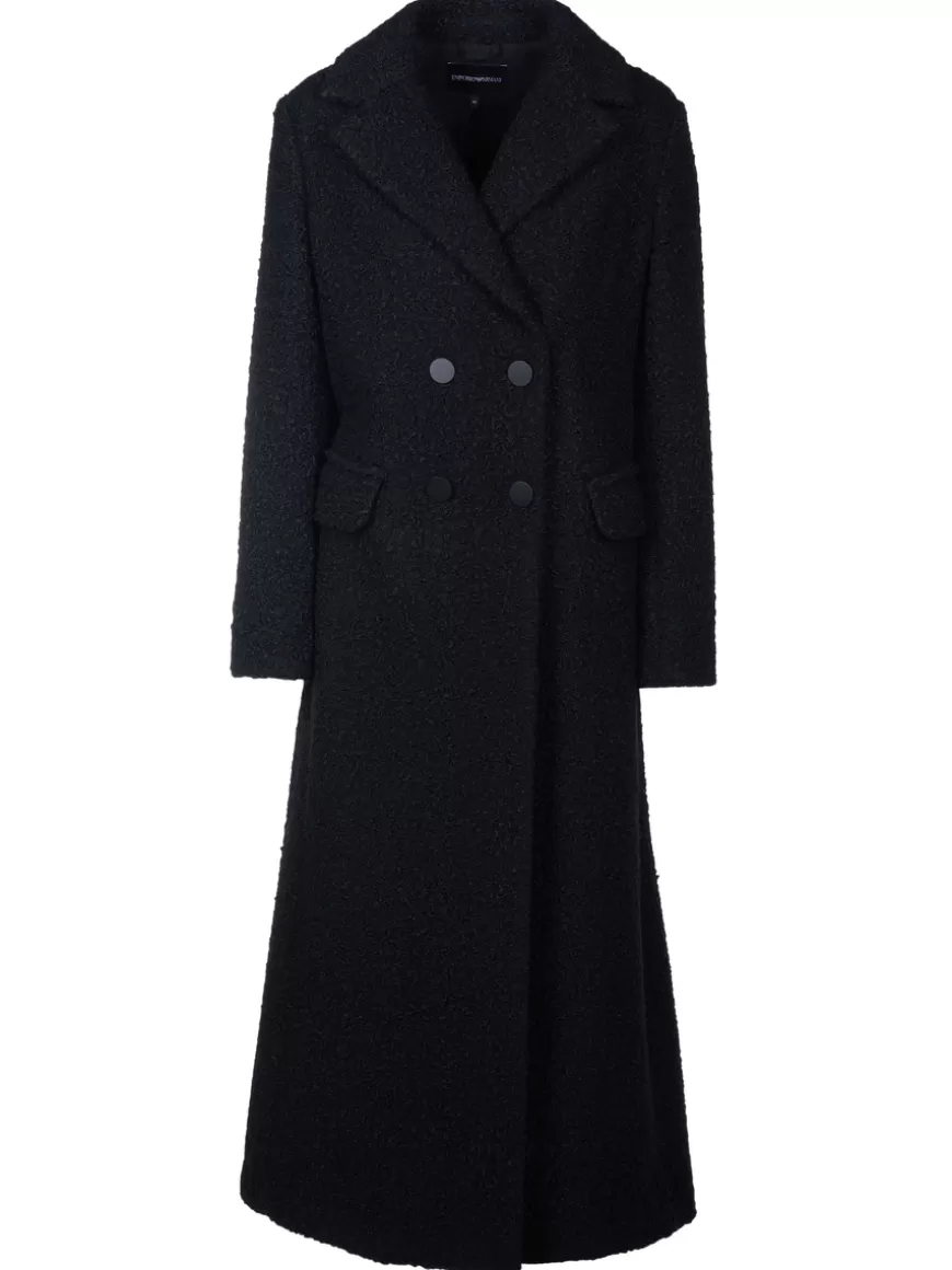 Emporio Armani Coat Black Shop