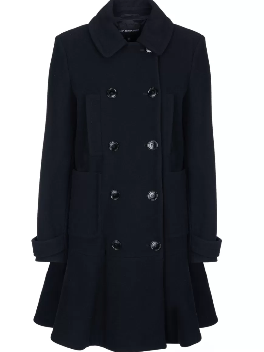 Emporio Armani Coat Black Clearance