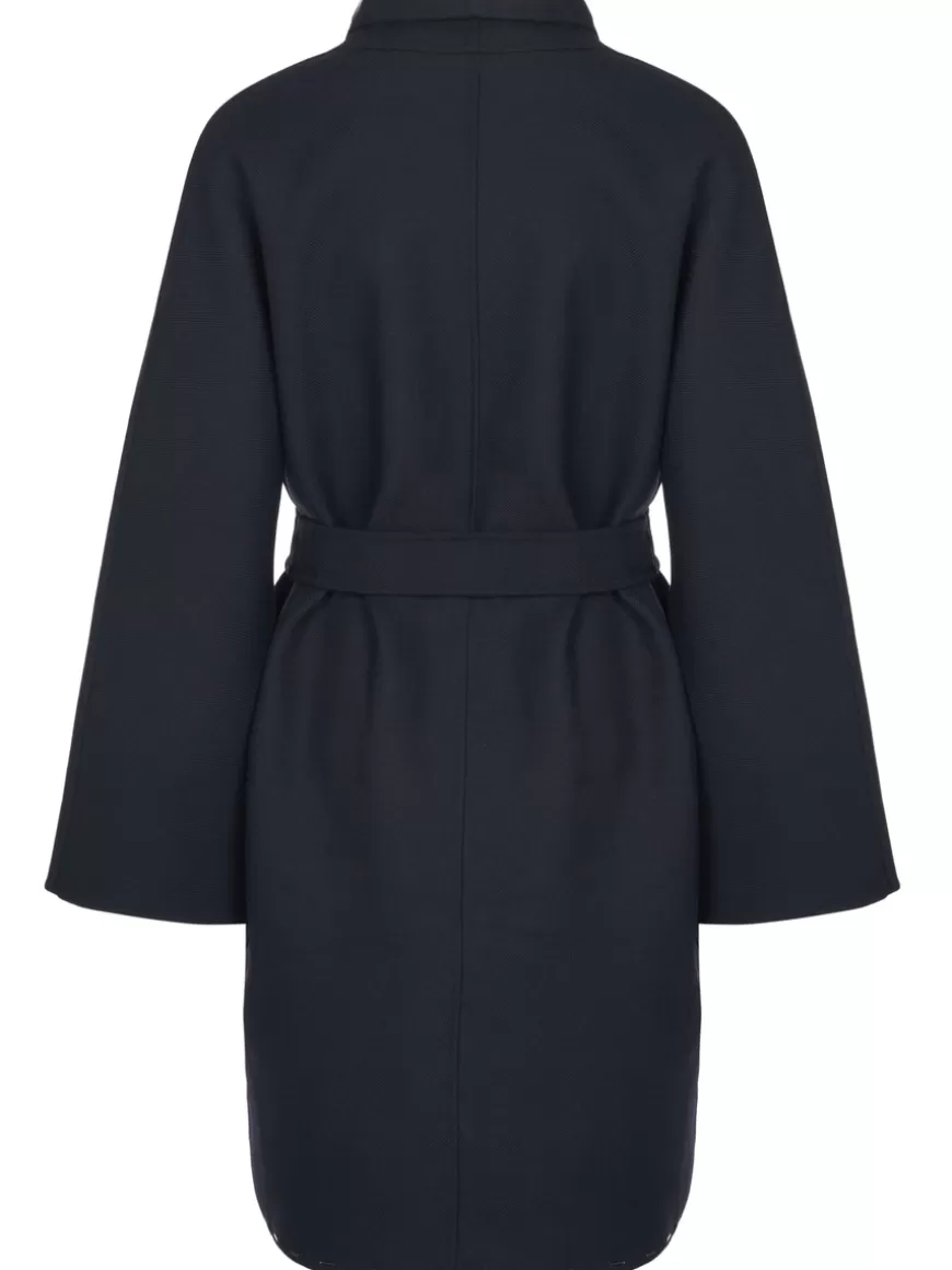 Emporio Armani Coat Black Cheap