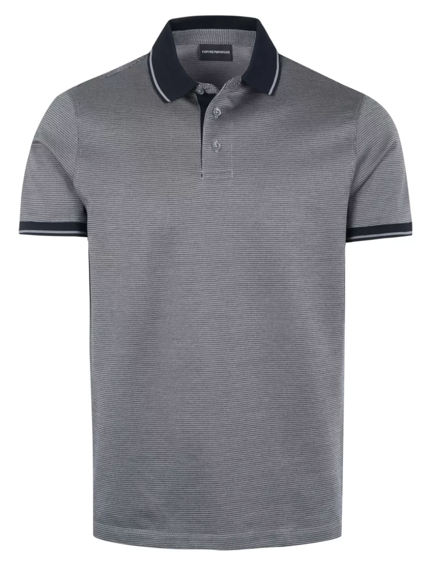 Emporio Armani Poloshirt Black-grey Cheap