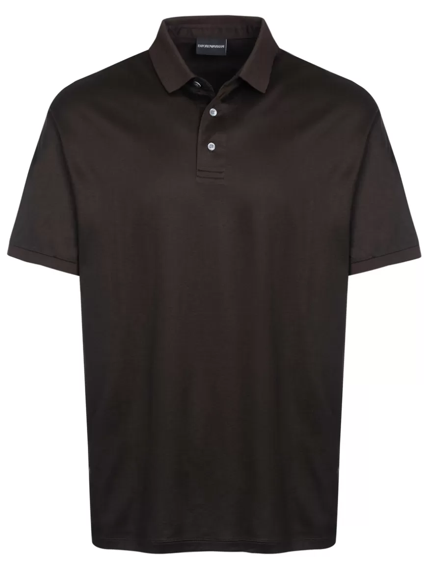 Emporio Armani Poloshirt Brown Clearance