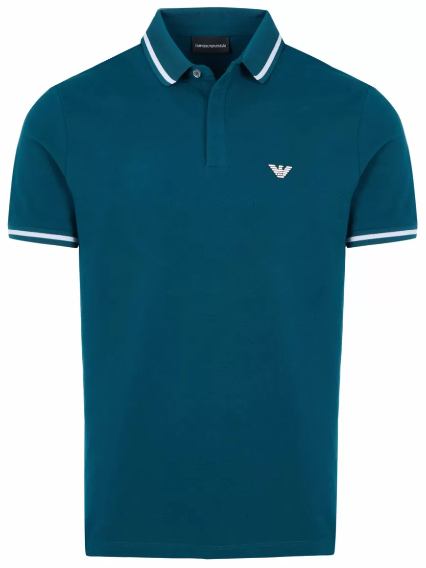 Emporio Armani Poloshirt Turquoise Clearance