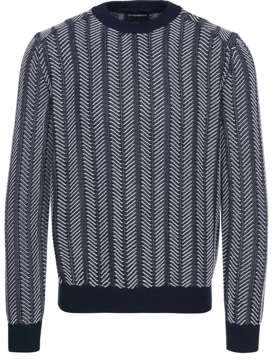 Emporio Armani Pullover Navy Cheap