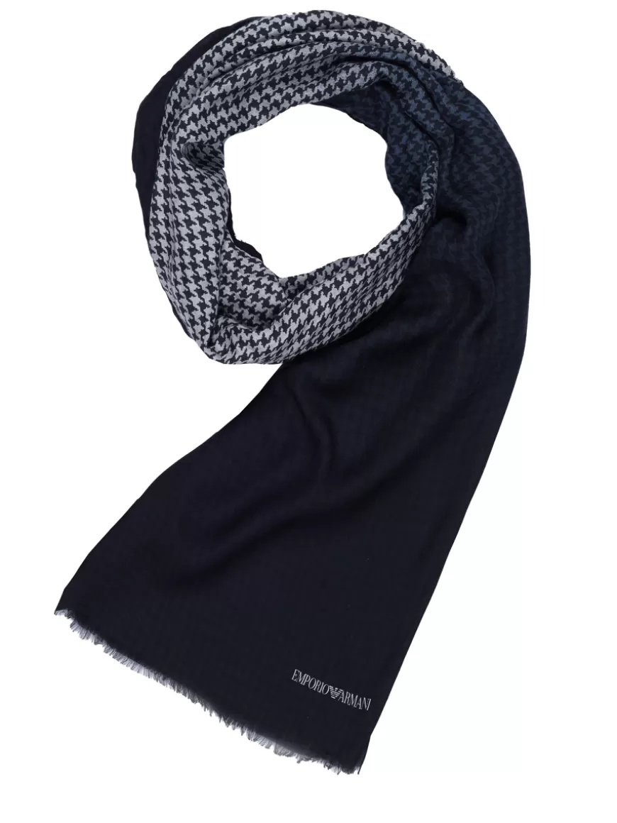 Emporio Armani Scarf Black-grey Flash Sale