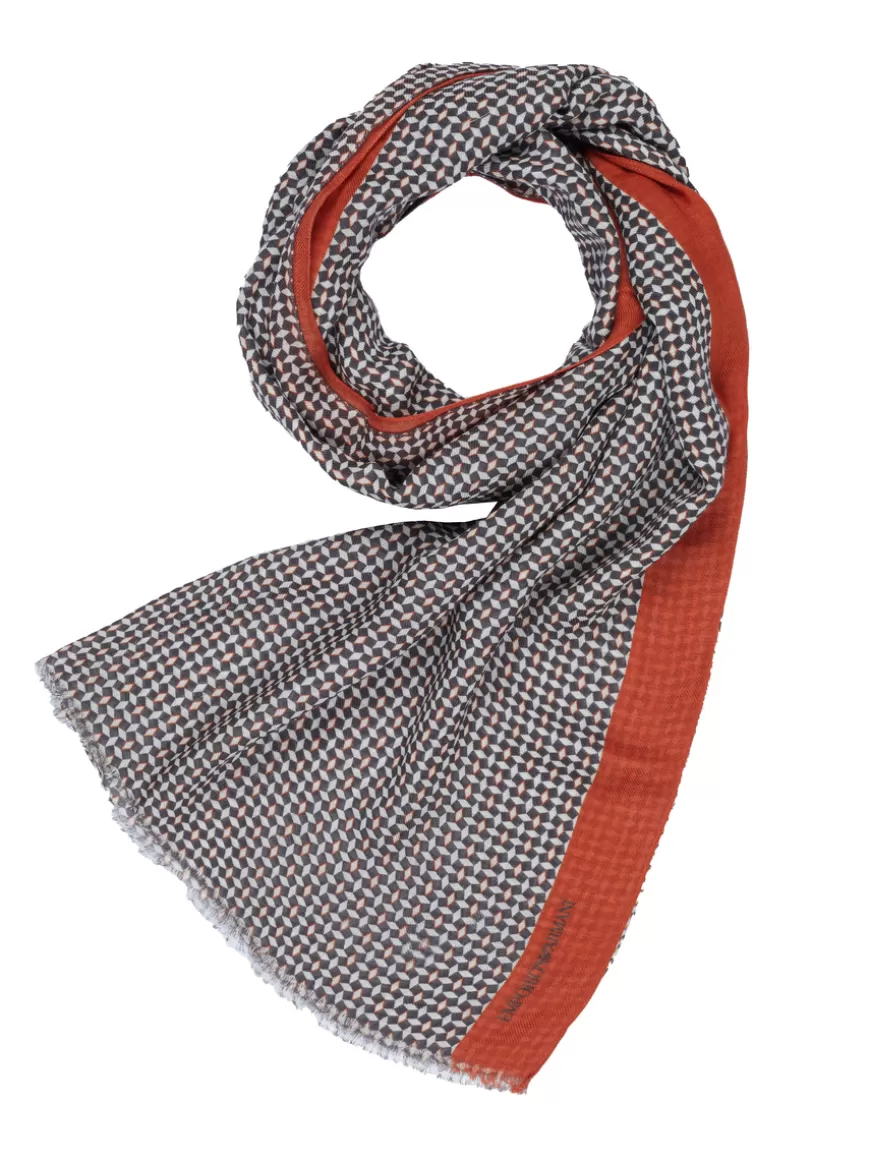 Emporio Armani Scarf braun-orange Best