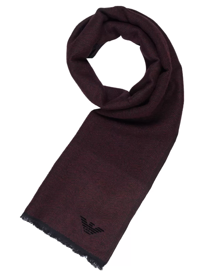 Emporio Armani Scarf Burgundy Discount