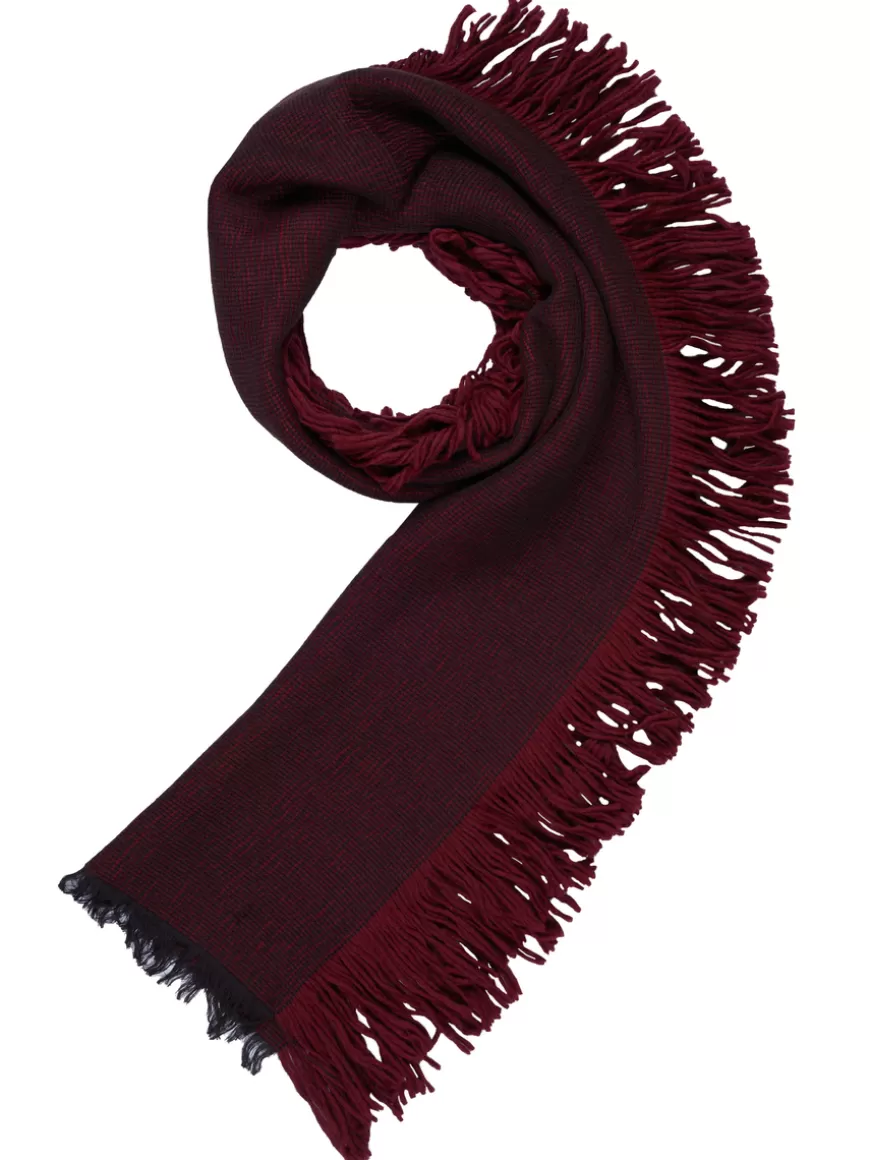 Emporio Armani Scarf Burgundy Flash Sale