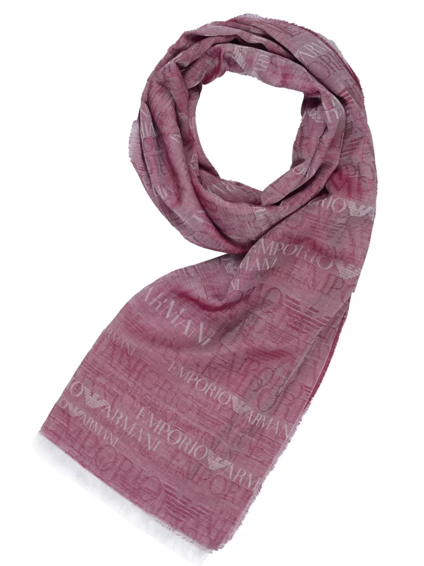 Emporio Armani Scarf Burgundy Cheap