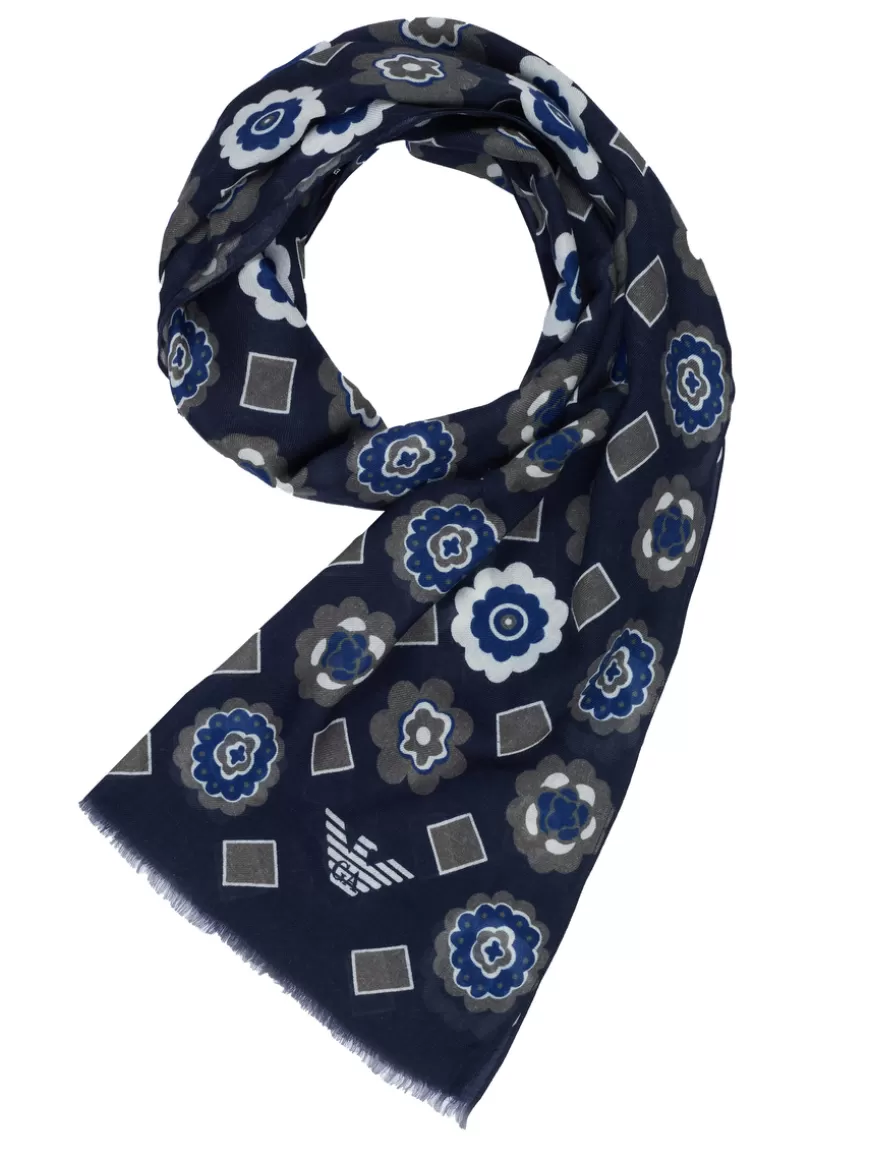 Emporio Armani Scarf dark blue Darkblue Online