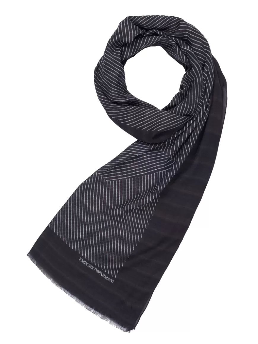 Emporio Armani Scarf dark brown Darkbrown Shop