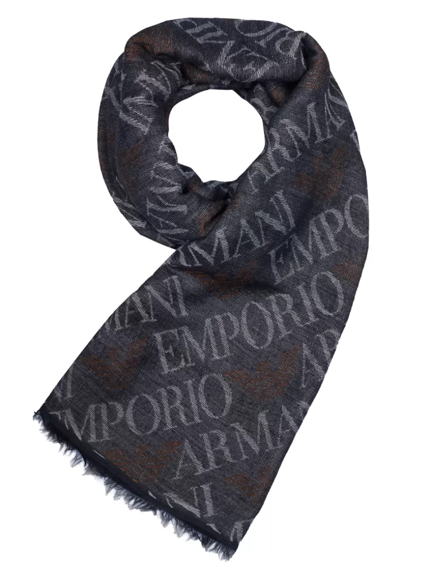 Emporio Armani Scarf Grey Cheap