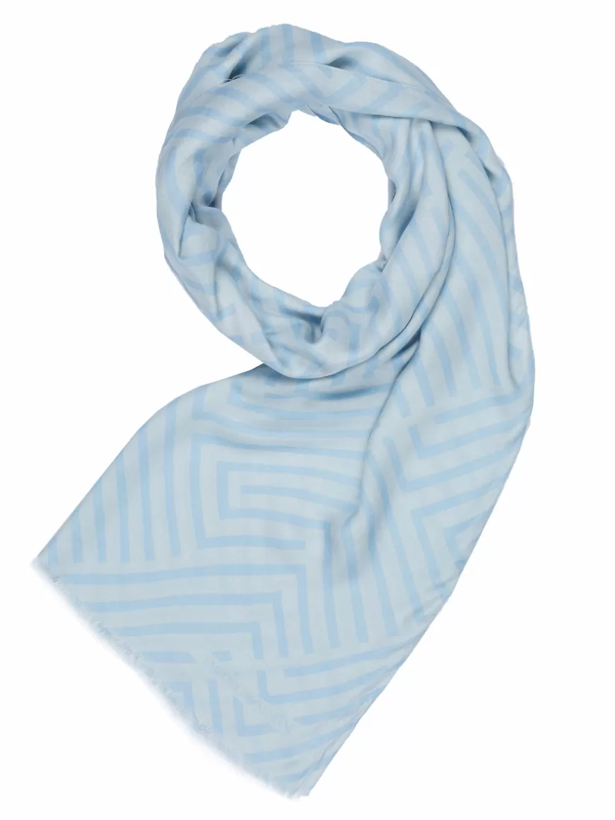 Emporio Armani Scarf Grey-blue Discount