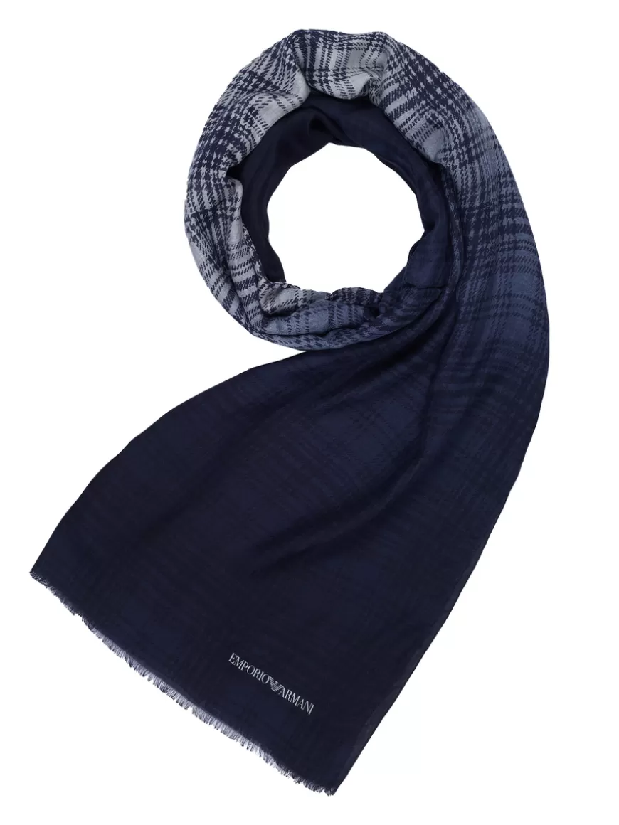 Emporio Armani Scarf Grey-blue Store