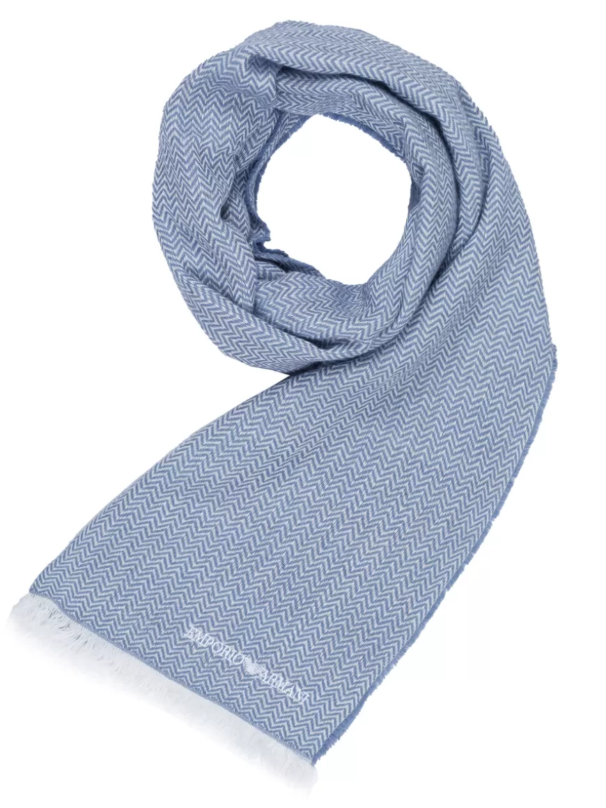 Emporio Armani Scarf light blue Lightblue Shop