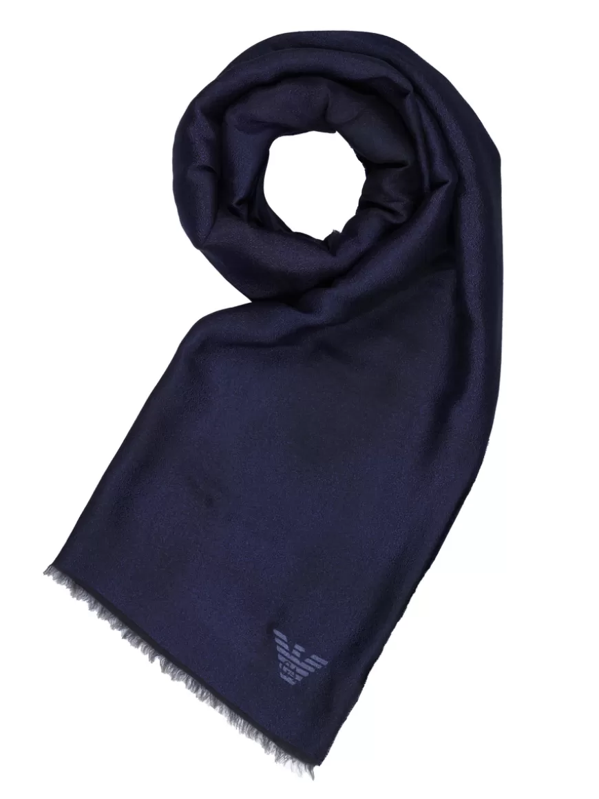 Emporio Armani Scarf Navy Outlet