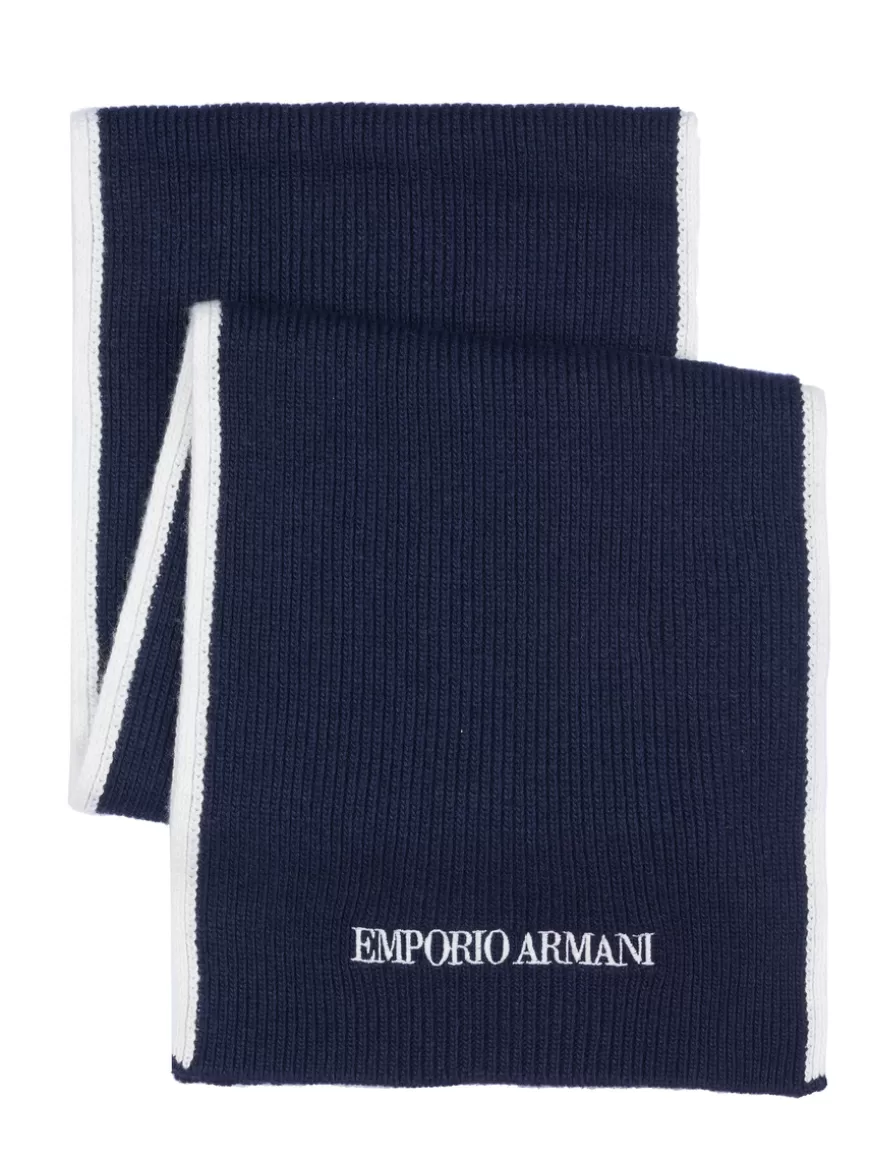 Emporio Armani Scarf Navy Outlet