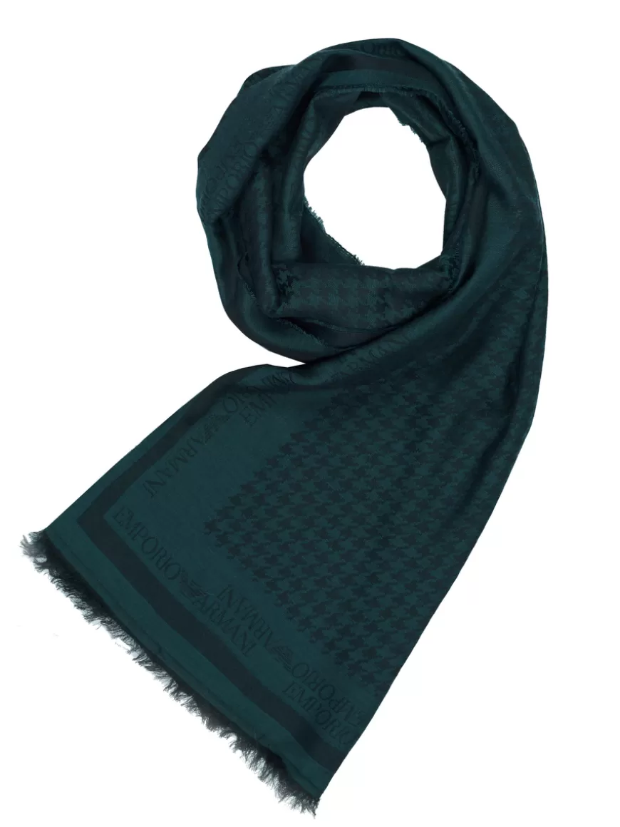 Emporio Armani Scarf petrol blue Petrolblue Hot