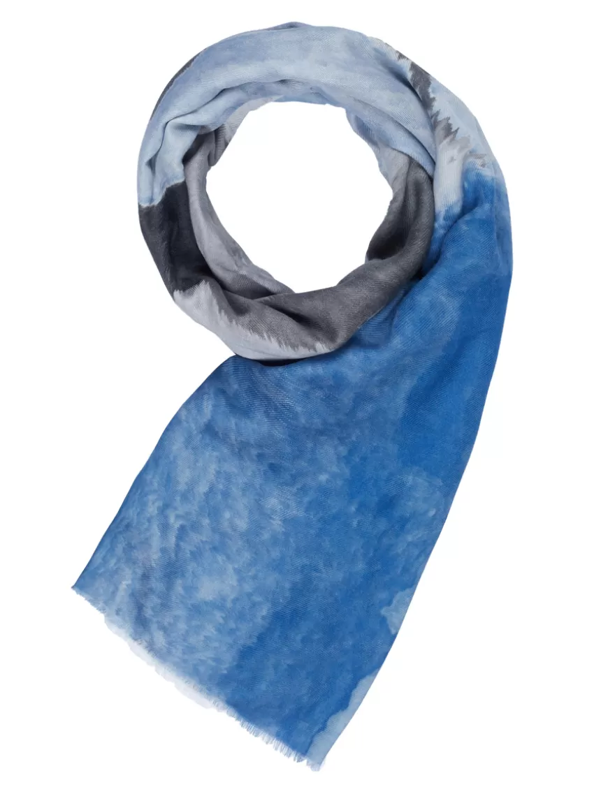 Emporio Armani Scarf White-blue Store