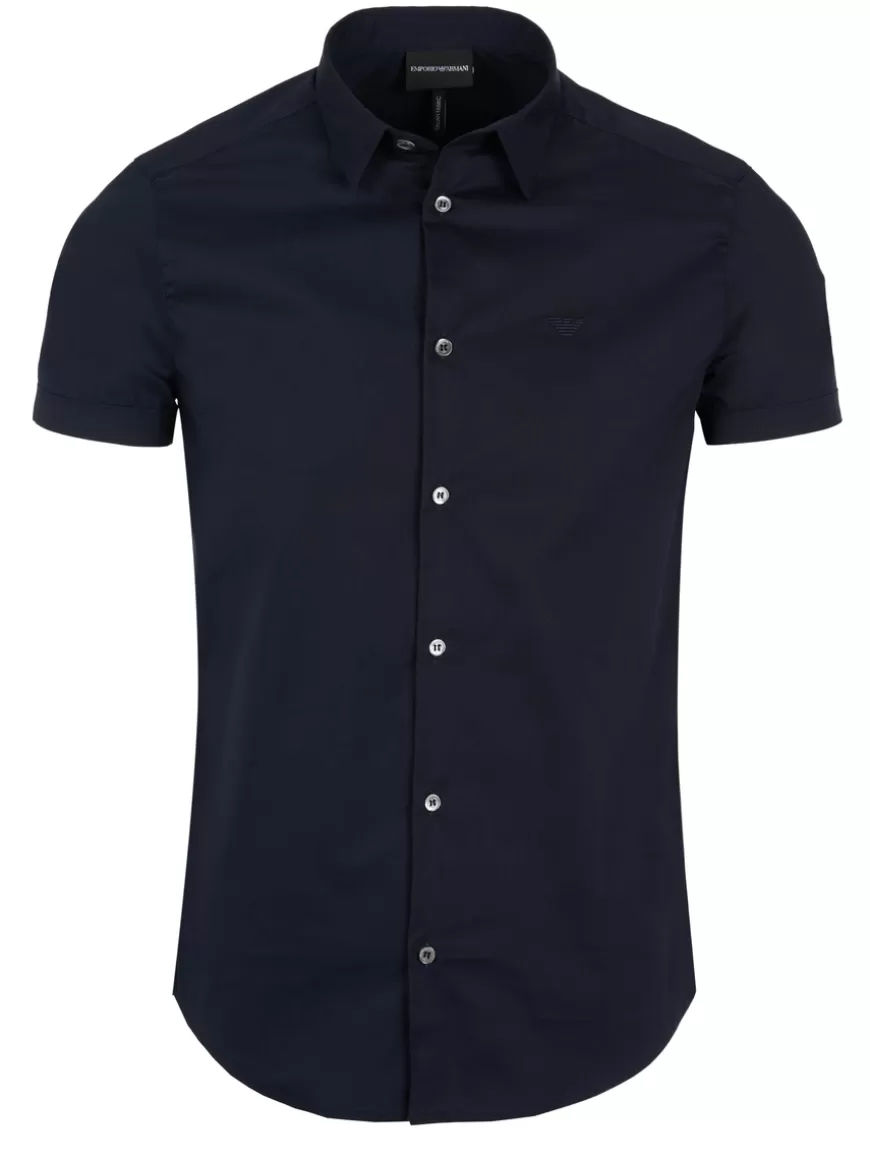 Emporio Armani Shirt Nightblue Flash Sale