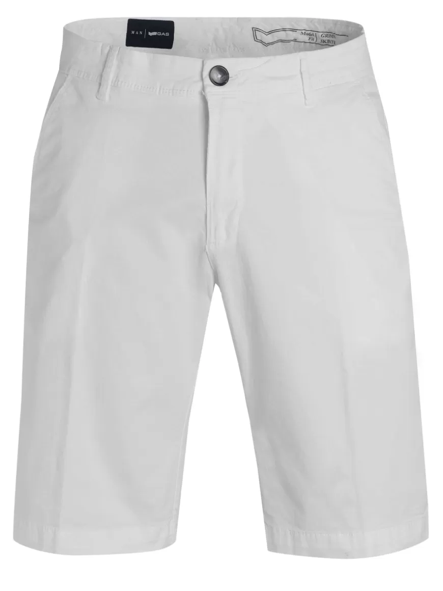 GAS Jeans Shorts White Cheap