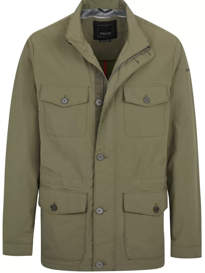 Geox Jacket Khaki Discount