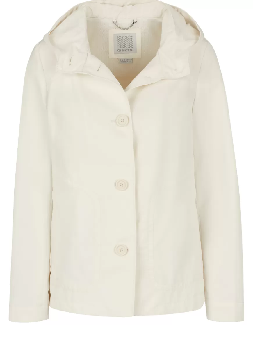 Geox Jacket White Cheap