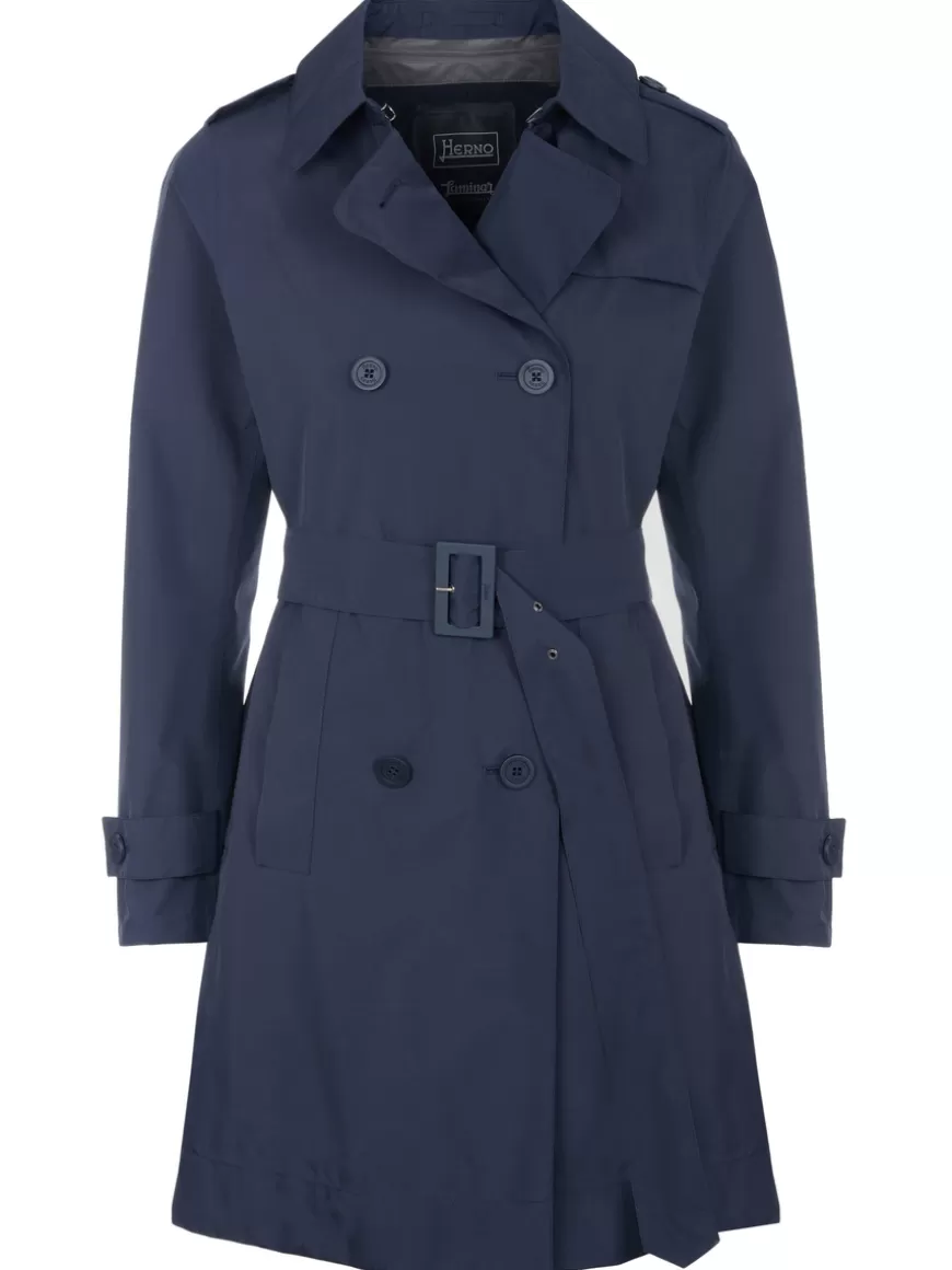 Herno Coat dark blue Darkblue Fashion